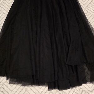 Charlotte Russe Black A-Line Tulle Skirt
